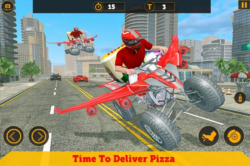 Run android online APK Flying ATV Bike Pizza Delivery from MyAndroid or emulate Flying ATV Bike Pizza Delivery using MyAndroid