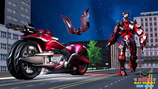 Run android online APK Flying Bat Bike Robot 3D from MyAndroid or emulate Flying Bat Bike Robot 3D using MyAndroid