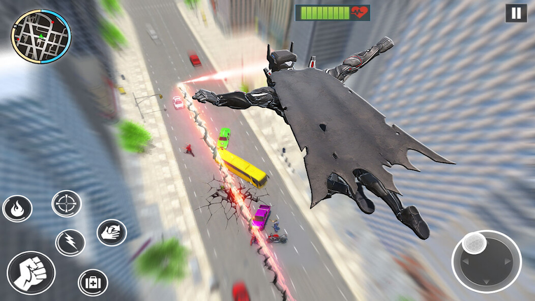 Run android online APK Flying Bat Superhero Man Games from MyAndroid or emulate Flying Bat Superhero Man Games using MyAndroid