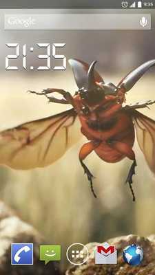 Emulate Android APK Flying Beetle Live Wallpaper