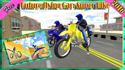 Emulate iPhone app Flying Bike 2016 – Moto Racer Driving Adventure with Air Plane Controls using MyAndroid