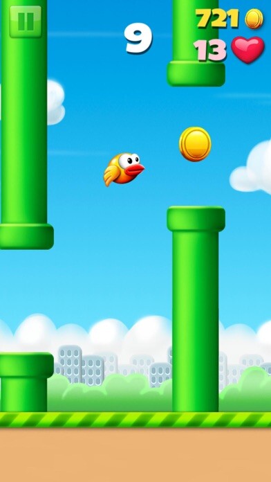 Emulate iPhone app Flying Bird: jump! Fly & Fall using MyAndroid