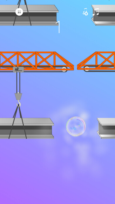 Emulate iPhone app Flying Bubble Game using MyAndroid