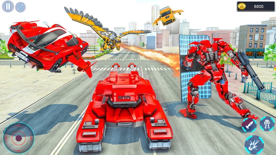 Run android online APK Flying Car Games - Robot Games from MyAndroid or emulate Flying Car Games - Robot Games using MyAndroid