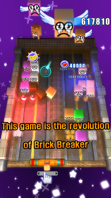 Emulate iPhone app Flying Cubeer - U2 Brick Breaker 3D using MyAndroid