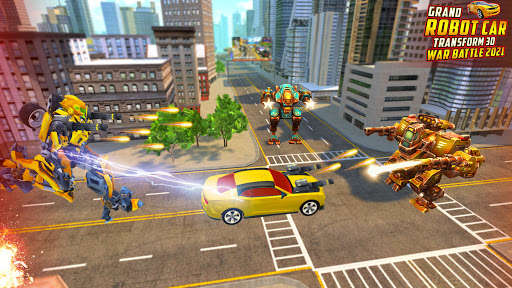 Run android online APK Flying Helicopter Robot Car Transform City Battle from MyAndroid or emulate Flying Helicopter Robot Car Transform City Battle using MyAndroid