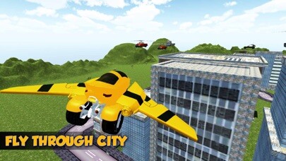 Emulate iPhone app Flying Hover Robot Bike: Riding Simulator using MyAndroid