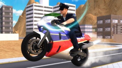 Emulate iPhone app Flying Police Bike Simulator using MyAndroid