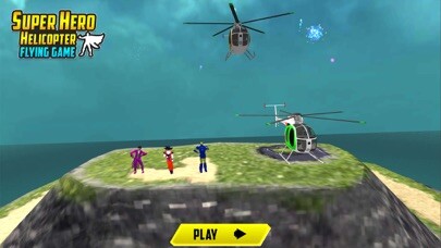 Emulate iPhone app Flying Superhero Helicopter 3D using MyAndroid
