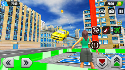 Emulate iPhone app Flying Taxi Driving Car Game using MyAndroid