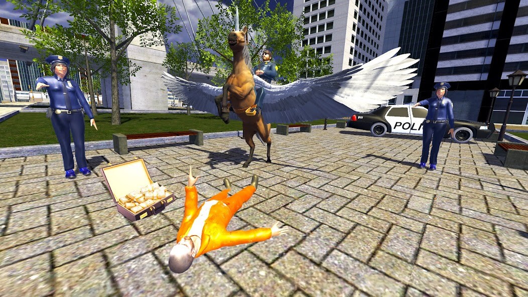Run android online APK Flying Unicorn Police Sim Game from MyAndroid or emulate Flying Unicorn Police Sim Game using MyAndroid