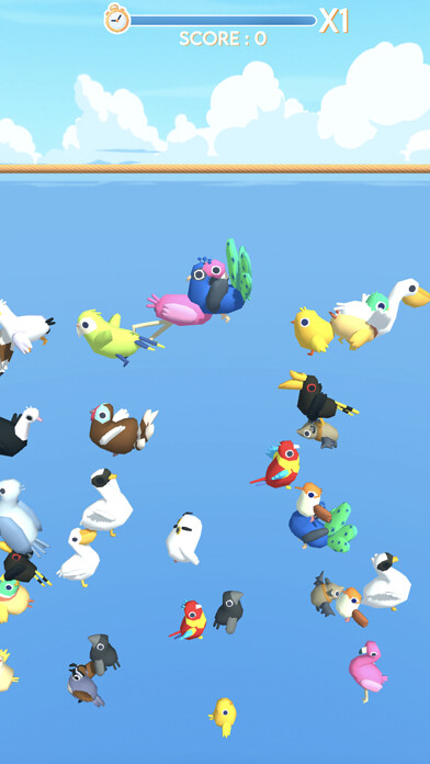 Emulate iPhone app Fly Match 3D - LoveBird Master using MyAndroid