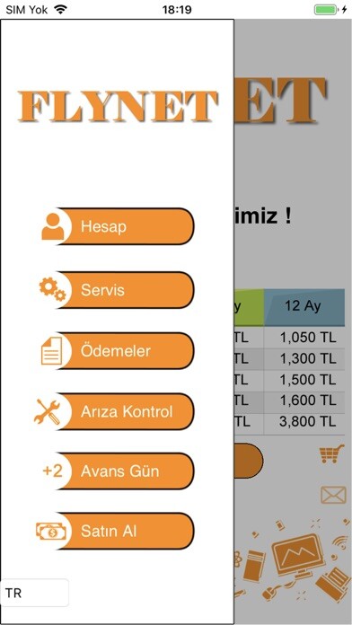Emulate iPhone app FLYNET NORTH CYPRUS using MyAndroid
