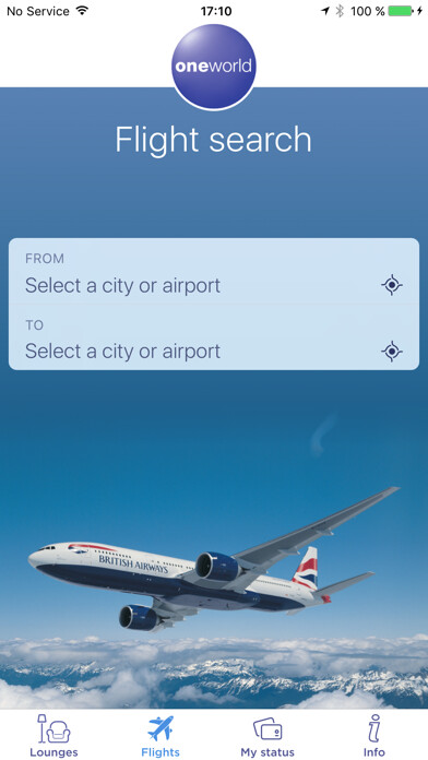 Emulate iPhone app fly oneworld using MyAndroid