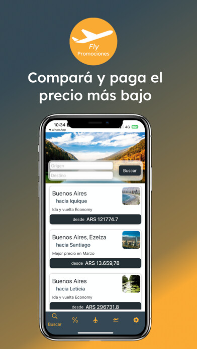 Emulate iPhone app Fly Promociones using MyAndroid