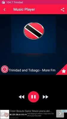 Emulate Android APK Fm 104.7 radio station trinidad radio player app
