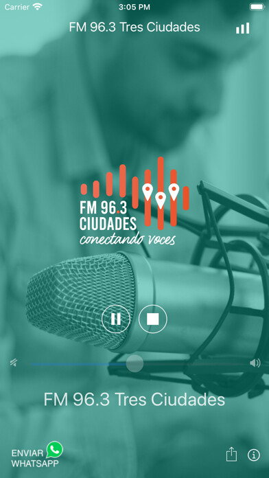 Emulate iPhone app FM 96.3 Tres Ciudades using MyAndroid Emulate iPhone app FM 96.3 Tres Ciudades using MyAndroid