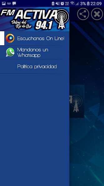 Run android online APK Fm Activa 94.1 from MyAndroid or emulate Fm Activa 94.1 using MyAndroid Run android online APK Fm Activa 94.1 from MyAndroid or emulate Fm Activa 94.1 using MyAndroid