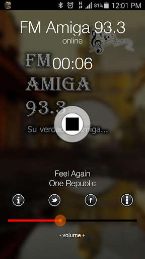 Run android online APK FM Amiga 93.3 from MyAndroid or emulate FM Amiga 93.3 using MyAndroid