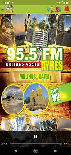 Run android online APK FM AYRES 95.5 MOLINOS SALTA from MyAndroid or emulate FM AYRES 95.5 MOLINOS SALTA using MyAndroid Run android online APK FM AYRES 95.5 MOLINOS SALTA from MyAndroid or emulate FM AYRES 95.5 MOLINOS SALTA using MyAndroid