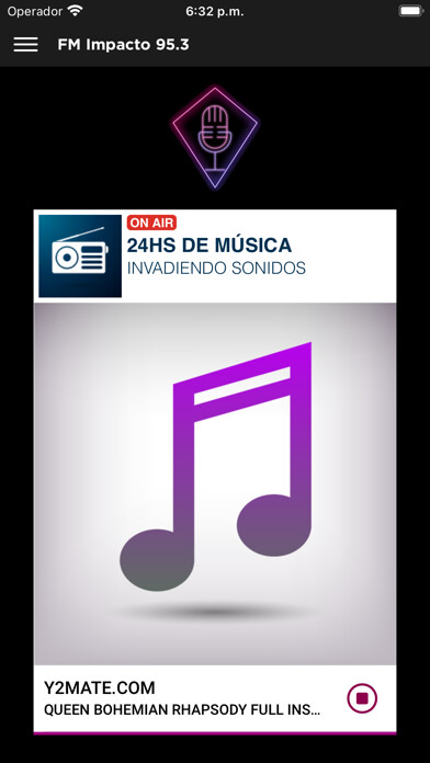 Emulate iPhone app FM impacto 95.3 using MyAndroid Emulate iPhone app FM impacto 95.3 using MyAndroid