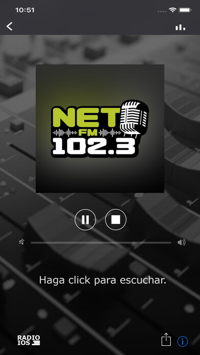 Emulate iPhone app FM Net Radio using MyAndroid