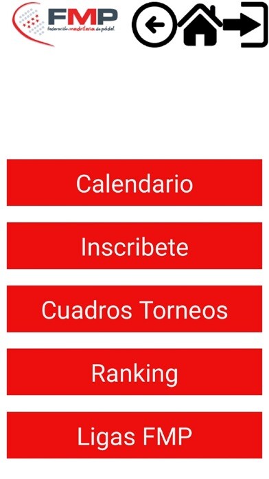 Emulate iPhone app Fmpadel Fed Madrileña de Padel using MyAndroid Emulate iPhone app Fmpadel Fed Madrileña de Padel using MyAndroid