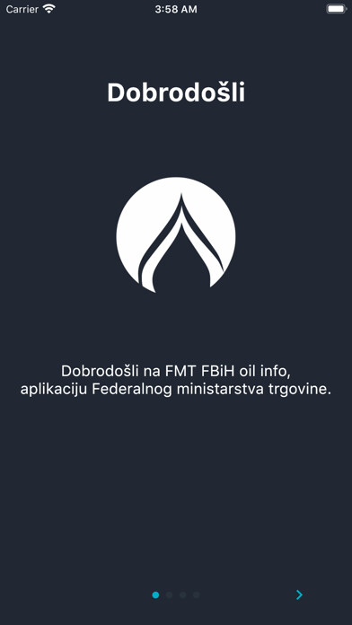 Emulate iPhone app FMT FBiH oil info using MyAndroid