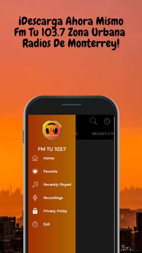 Run android online APK Fm Tu 103.7 Zona Urbana Mx from MyAndroid or emulate Fm Tu 103.7 Zona Urbana Mx using MyAndroid