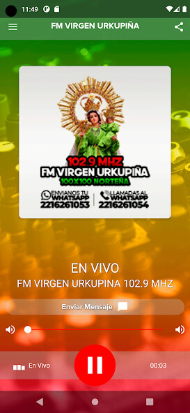 Run android online APK Fm Virgen Urkupiña 102.9 Mhz from MyAndroid or emulate Fm Virgen Urkupiña 102.9 Mhz using MyAndroid Run android online APK Fm Virgen Urkupiña 102.9 Mhz from MyAndroid or emulate Fm Virgen Urkupiña 102.9 Mhz using MyAndroid