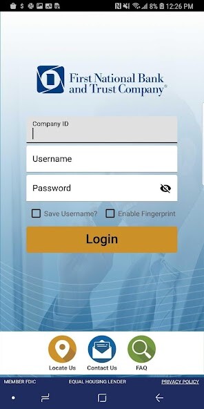 Run android online APK FNBT Business Mobile Banking from MyAndroid or emulate FNBT Business Mobile Banking using MyAndroid