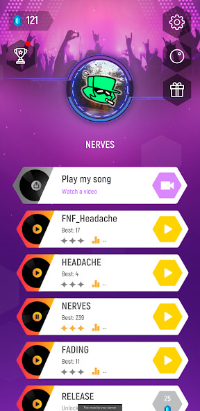 Run android online APK FNF Minus Garcello Mod songs -  Edm Hop Tiles from MyAndroid or emulate FNF Minus Garcello Mod songs -  Edm Hop Tiles using MyAndroid