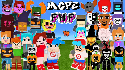 Emulate iPhone app FNF MODS SKINS FOR MINECRAFT using MyAndroid