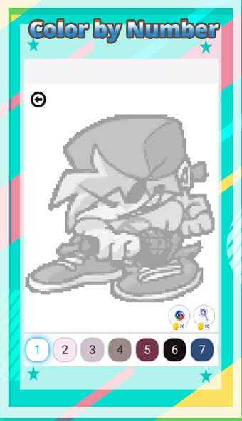 Run android online APK FNF Pixel Art Color by Number from MyAndroid or emulate FNF Pixel Art Color by Number using MyAndroid