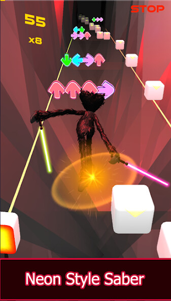 Run android online APK FNF Saber Runner 3D from MyAndroid or emulate FNF Saber Runner 3D using MyAndroid