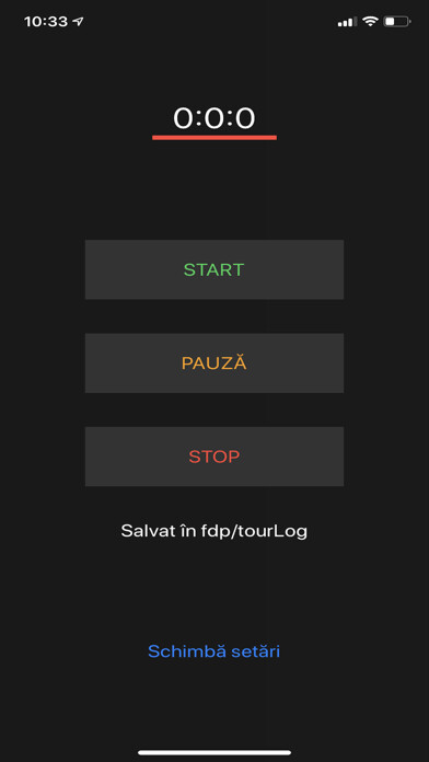 Emulate iPhone app Foaie de parcurs using MyAndroid
