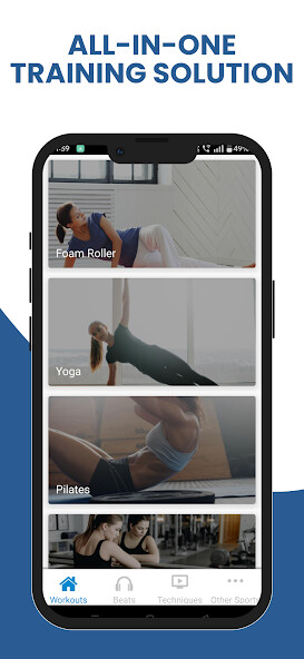 Run android online APK Foam Roll Massage Flexibility from MyAndroid or emulate Foam Roll Massage Flexibility using MyAndroid