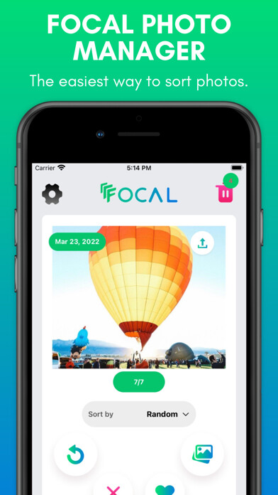 Emulate iPhone app Focal Photo Manager using MyAndroid