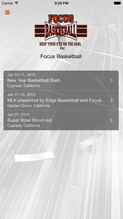 Emulate iPhone app Focus Basketball using MyAndroid