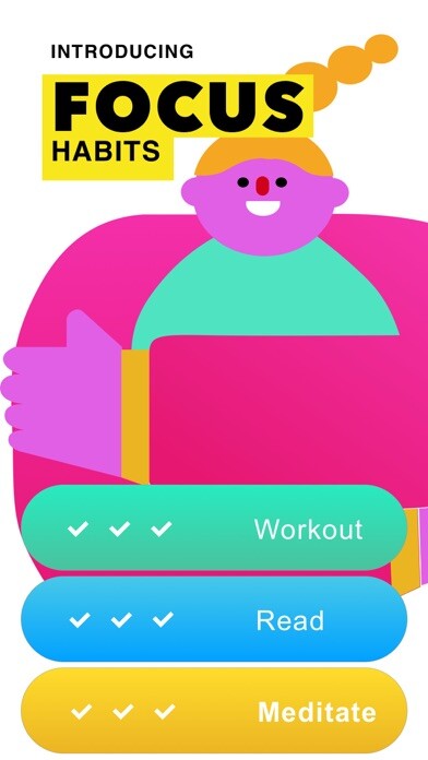 Emulate iPhone app Focus Habits. Streaks Progress using MyAndroid