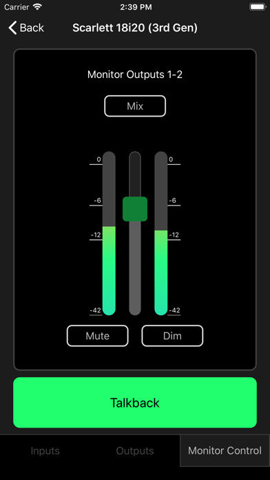 Emulate iPhone app Focusrite Control using MyAndroid Emulate iPhone app Focusrite Control using MyAndroid