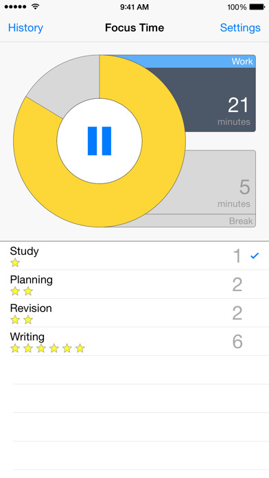 Emulate iPhone app Focus Time Activity Tracker using MyAndroid Emulate iPhone app Focus Time Activity Tracker using MyAndroid