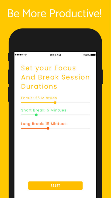 Emulate iPhone app Focus Timer pomo, focus keeper using MyAndroid Emulate iPhone app Focus Timer pomo, focus keeper using MyAndroid