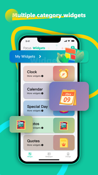 Emulate iPhone app Focus Widgets - Many Functions using MyAndroid