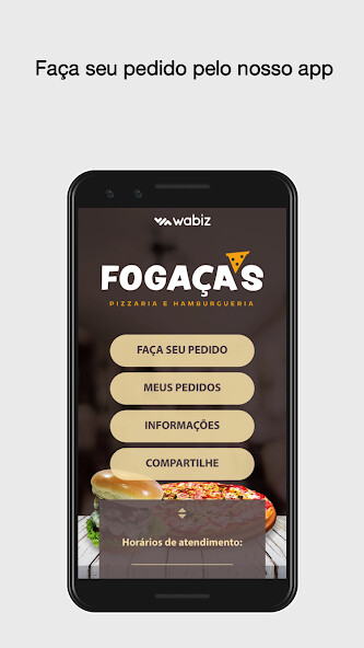 Run android online APK Fogaças Pizza e Burguer from MyAndroid or emulate Fogaças Pizza e Burguer using MyAndroid