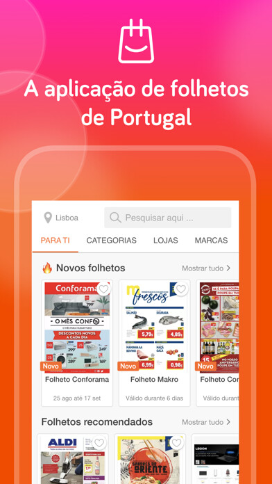 Emulate iPhone app Folhetos Promocionais Portugal using MyAndroid Emulate iPhone app Folhetos Promocionais Portugal using MyAndroid