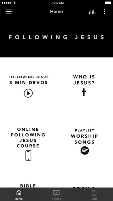 Emulate iPhone app Following Jesus using MyAndroid