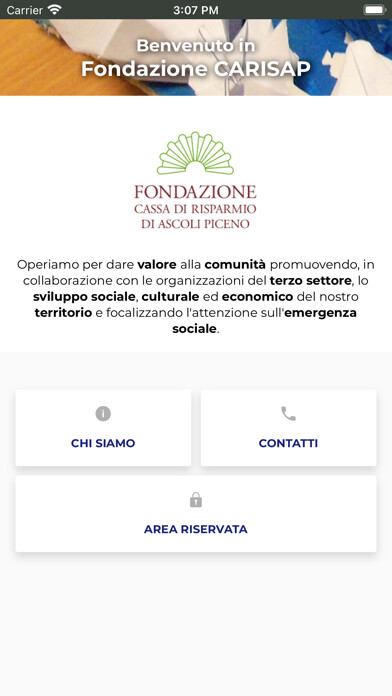 Emulate iPhone app Fondazione Carisap using MyAndroid Emulate iPhone app Fondazione Carisap using MyAndroid
