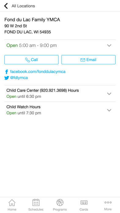 Emulate iPhone app Fond Du Lac YMCA using MyAndroid Emulate iPhone app Fond Du Lac YMCA using MyAndroid