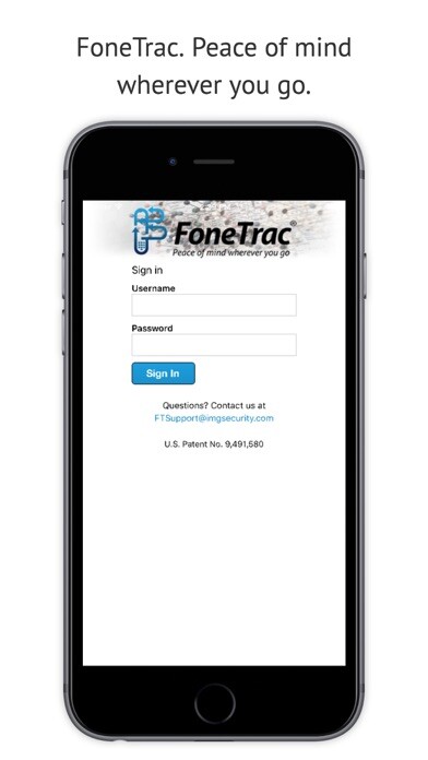 Emulate iPhone app FoneTrac Global Phone Tracking using MyAndroid